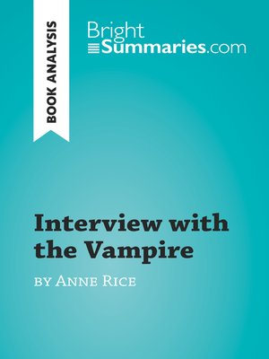 cover image of Interview with the Vampire by Anne Rice (Book Analysis)